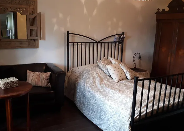 Doppelbettzimmer Auf Bauernhof In Naturalleinlage Kattenstiegs-Muhle